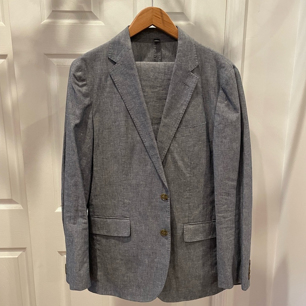 J Crew Cotton Linen Ludlow Suit